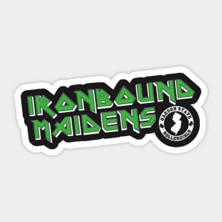 Ironbound Maidens - White Logo Sticker